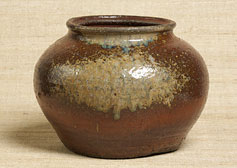 水指 赤土部釉灰被壺 丹波 江戸時代 17世紀